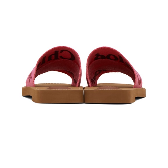 Chloe Pink Woody Sandals - Picture 4 of 7